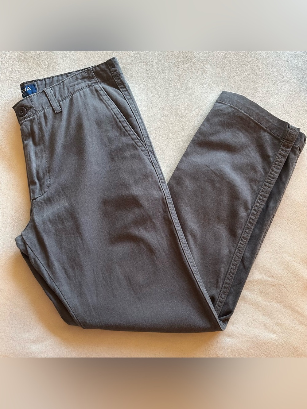 Arizona Jean Company Men's Blue Gray Flex Slim Chino Pants Size 34 x 32